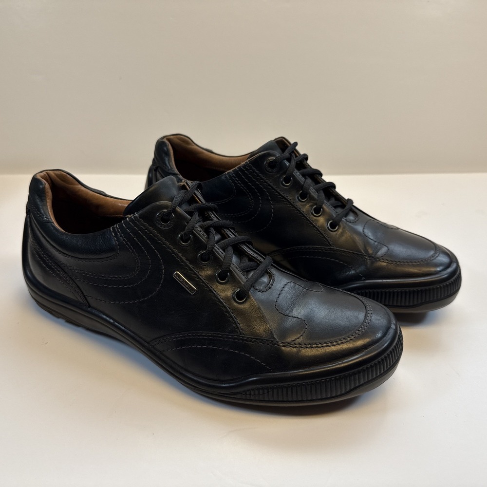 Geox Amphibiox Respira Mens US 9.5 EU 43 Black Leather Waterproof Shoes